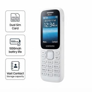 Ultra Samsung Dual SIM Keypad Phone with Memory Card Slot - Long Battery & Clear Sound