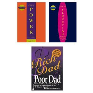 Pocket Books 48 Laws of Power, The Art of Seduction, and Rich Dad Poor Dad