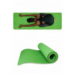  Rough Anti-Slip Pattern Eco-Friendly TPE Yoga Mat Non-Slip Workout Mat (L170 x W60 x T0.5)cm / (L66.9 x W23.6 x T0.2)inch - Green