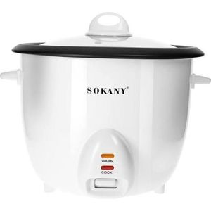 Sokany 2.2L Rice Cooker  Non-Stick Cookers - White