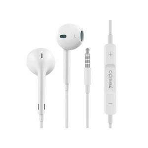 Earphone 3.5mm Plug Earphone Sport Earbuds with Good Sound Quality Headset White