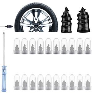 20 Pcs Tire Repair Screw Set Nails Self-Tapping Screw Rubber Screw Fast Tool Self-Service Tire Repair Nail for Car Motorcycle Truck