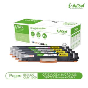 i-AICON Universal Compatible Laser Toner Cartridge Multipack (4-Pack)