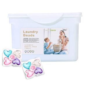 5-in-1 box of laundry detergent beads for long-lasting fragrance - 30 beads