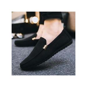 Men Sleek Footware-Black