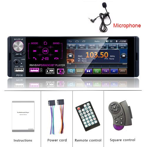 Shop Generic 4.1 Touch Screen 1 Din Car Radio Bluetooth Autoradio RDS FM  USB AUX MP3 Online
