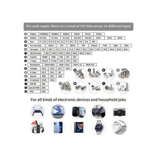 product_image_name-Generic-Repair Tool Kit 122 In 1 Precision Screwdriver Set-2