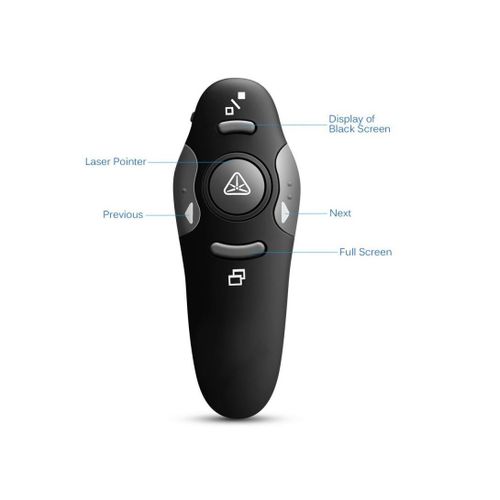 product_image_name-Generic-2.4GHz Wireless Presenter Laser Pointer With USB Receiver For PowerPoint Control - Black-3