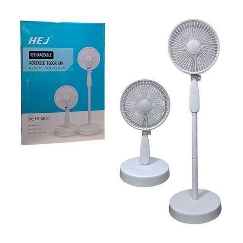 Generic Rechargeable Portable Floor Fan- white