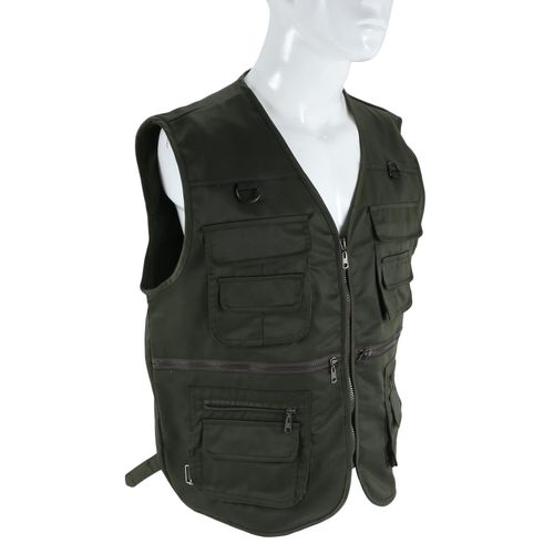 Shop Generic Men's Fishing Vest with Multi-Pocket Zip for Photography /  Hunting / Travel Outdoor Sport - Green Army, XXXL Online
