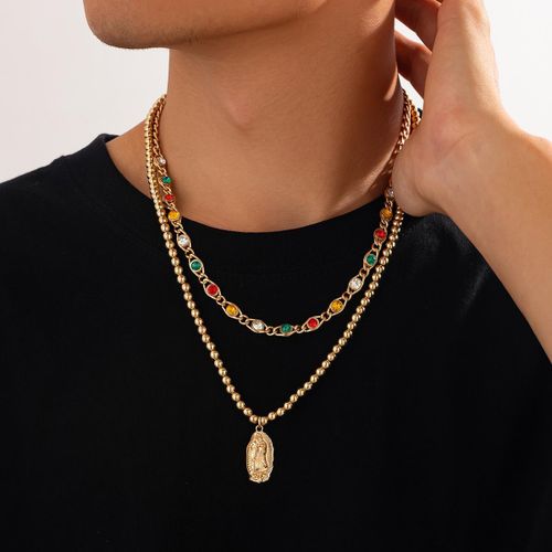 product_image_name-Fashion- 2 Pcs Set Men's Dope Hip Hop Necklace&Streetwear Essential-Gold-4