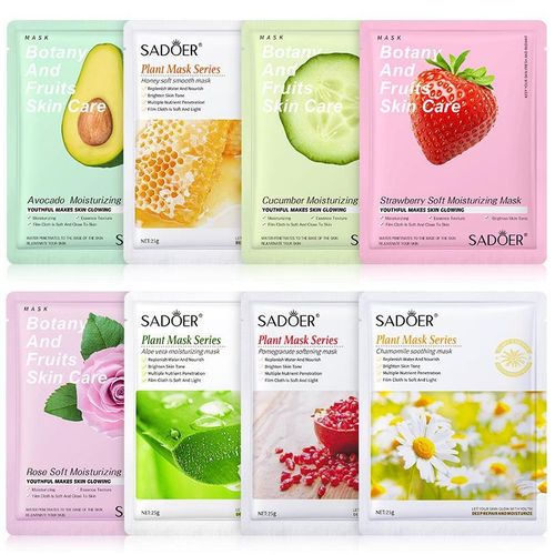 product_image_name-Generic-SADOER 8 Pcs Fruit Face Mask & Anti Wrinkle Moisturiz-ing Skin Care-1
