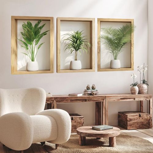 product_image_name-Generic-(3 Pieces) 3D Decorative Wall Stickers, Vintage Vase Decorative Stickers-3