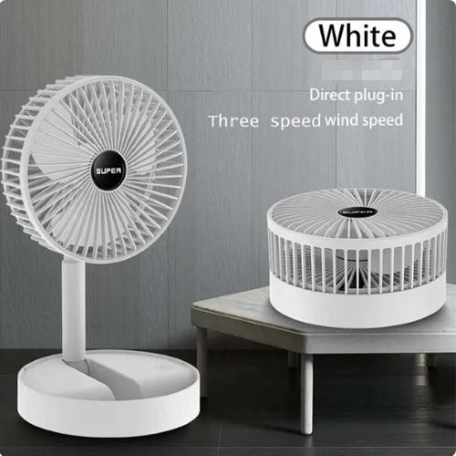 Generic Desk Foldable Fan office Household Fans Adjustable Usb mini Fan Strong Wind 3 Gear - image 2