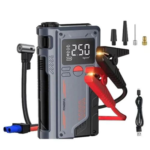 Generic Multi functional Portable Car jump starter and tire Pump complete set - image 3