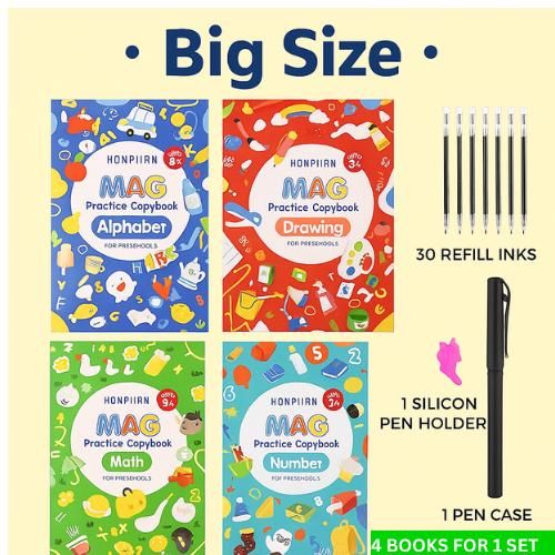 product_image_name-Hb-English Handwriting Magic Copybook - Big Size / Multicolour-1