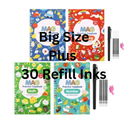 product_image_name-Hb-English Handwriting Magic Copybook - Big Size / Multicolour-3