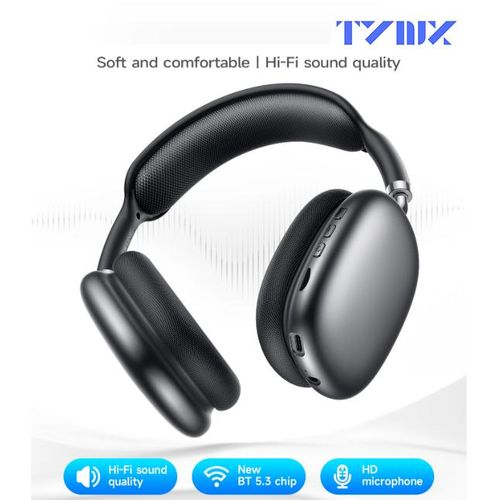 product_image_name-TYNIX-P9 Over-Ear Bluetooth 5.3 Headphones with Long Battery Life - Stereo Sound, Call & Music Support-2