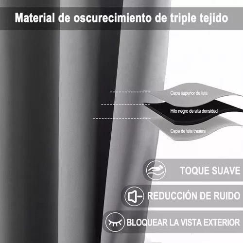 product_image_name-Generic-1 Piece Thermal Blackout Curtain - 132x213cm - Grey-3