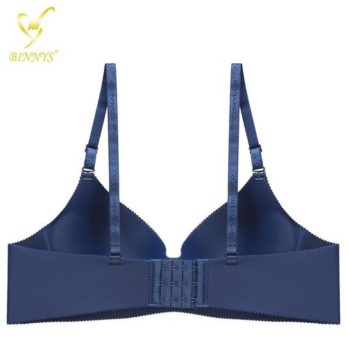 Shop Fashion BINNYS Daily Simple Solid Color Seamless Double Push Up Padded  Bra Online