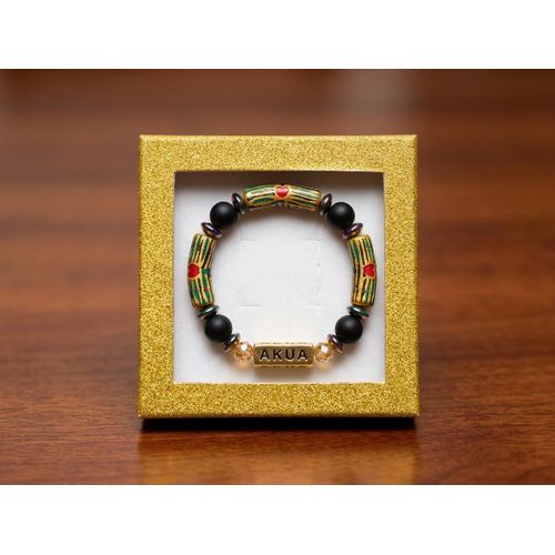Generic AKUA Custom Handmade Beaded Charm Bracelet