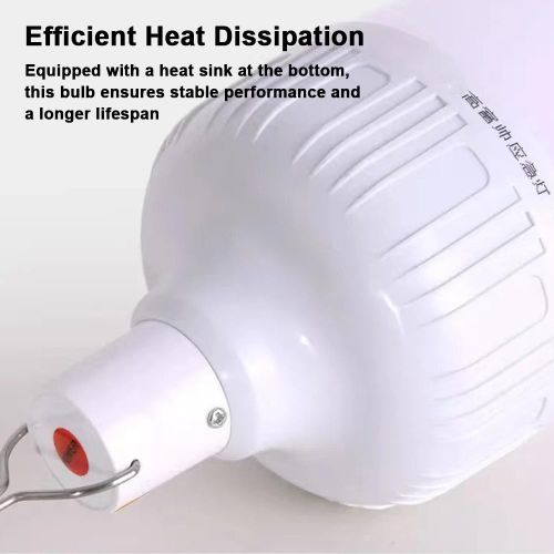 Generic 6 Pack 60W Rechargeable LED Light Bulb Waterproof Lamp for Home Camping Tent Emergency Use - image 6