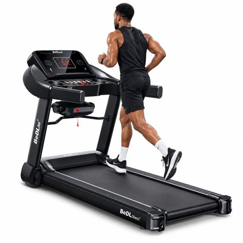 Generic Foldable Smart Treadmill - BlackMotorized Folding Treadmill with Multifunctional Massager & LED Display - Black - image 2