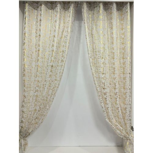 Generic 2pcs Gold Foile Voiles - 200 x 270cm