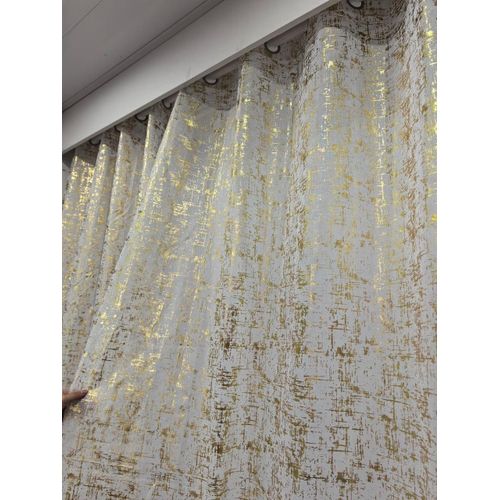 Generic 2pcs Gold Foile Voiles - 200 x 270cm - image 2