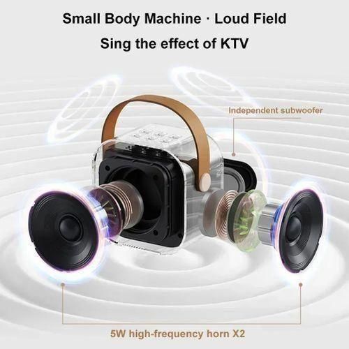 Generic Karaoke Machine Portable Bluetooth Speaker Wireless Microphone Hifi Home Singing Speaker Children'S Gift - image 5