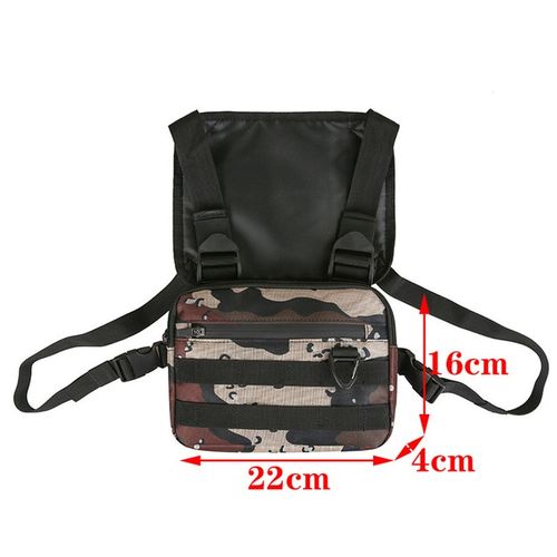 Functional Tactical Chest Bag Fashion Bullet Hip Hop Vest Streetwear Bag  Waist