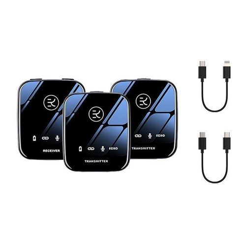 Generic M18 Wireless Microphone, Style: 1 In 2 Type-C+8Pin