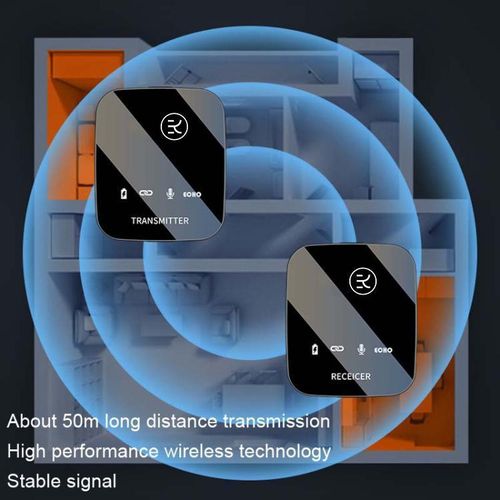 Generic M18 Wireless Microphone, Style: 1 In 2 Type-C+8Pin - image 4