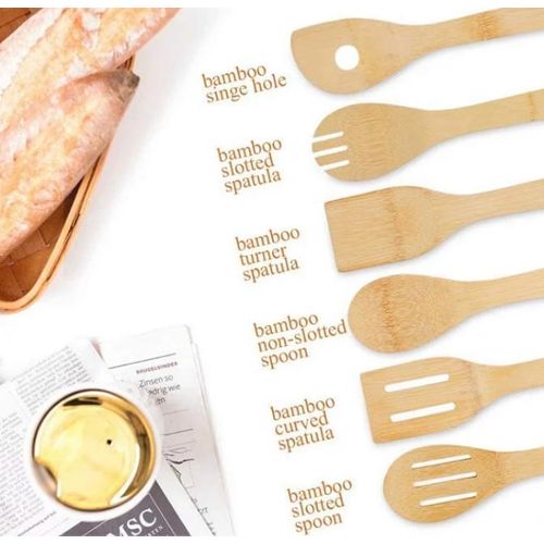 product_image_name-A Design-7pcs Bamboo Kitchen Ware - Multicolours -2