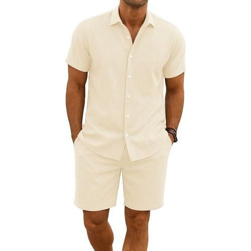 product_image_name-COOFENRISY-2 Piece Short Sleeve Shirts and Shorts-1