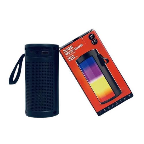 product_image_name-Generic-ZQS1201 Wireless Bluetooth Speaker – Rechargeable, Deep Bass, Multi-Mode Music Playback & FM Radio - Black-3