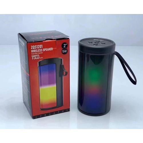 product_image_name-Generic-ZQS1201 Wireless Bluetooth Speaker – Rechargeable, Deep Bass, Multi-Mode Music Playback & FM Radio - Black-4