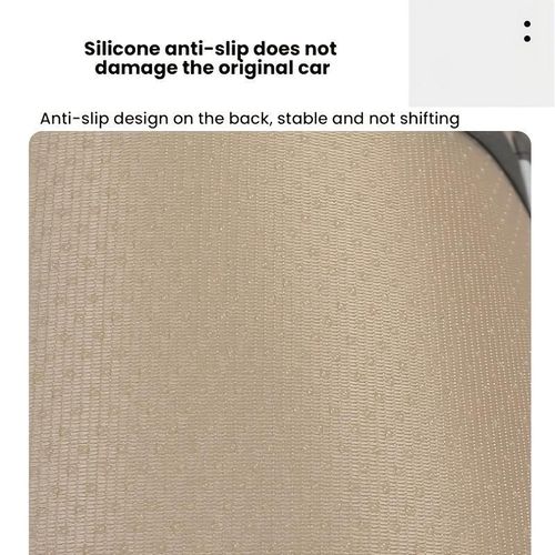 product_image_name-Generic-Plush car center armrest pad with storage pockets, made of soft polyester fabric, keeps hands warm during autumn and winter – Beige-6