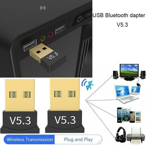 product_image_name-Generic-2 PACK Bluetooth V5.3 USB Adapter for PC and Laptop, Mini Plug & Play Receiver/Transmitter for Windows 11/10/8.1/8, Connects to Bluetooth Headsets, Speakers, Keyboards, Mice, and Printers-1