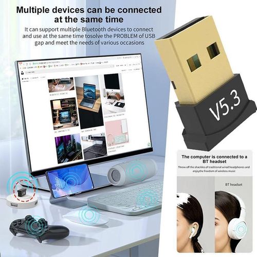 product_image_name-Generic-2 PACK Bluetooth V5.3 USB Adapter for PC and Laptop, Mini Plug & Play Receiver/Transmitter for Windows 11/10/8.1/8, Connects to Bluetooth Headsets, Speakers, Keyboards, Mice, and Printers-6