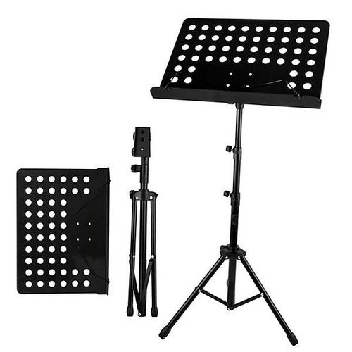product_image_name-Generic-Professional Adjustable Metal Sheet Music Stand- Black-1