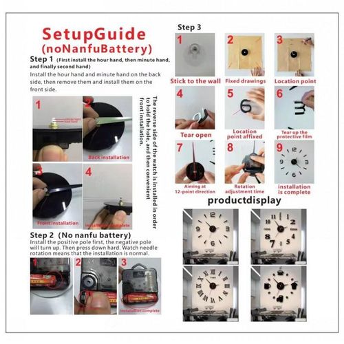 product_image_name-Generic-Wall Clock Wall Stickers DIY Wall Clocks-3