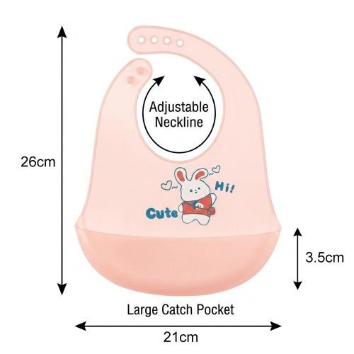 STY Silicone Bib for Babies Toddlers Children Lightweight Waterproof BPA-Free Foldable Non-Deformable Easy Clean - image 4
