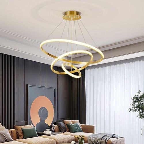 Generic Gold 3 Rings Ceiling Lights Chandelier Spenz - image 5