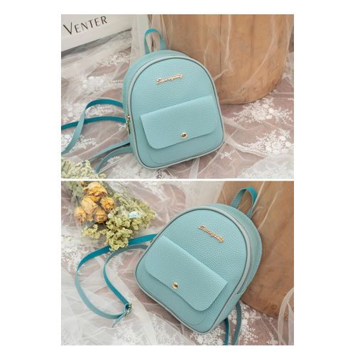 PU Leather Shoulder Mini Small Backpack Multi-Function Ladies