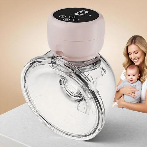 product_image_name-Yaticrab-Portable Automatic Electric Wearable Breast Pump - pink-1