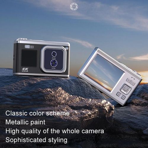 product_image_name-Generic-4K HD Optical Dual Lens Digital Camera 50MP Dual Screen Selfie Camera-3