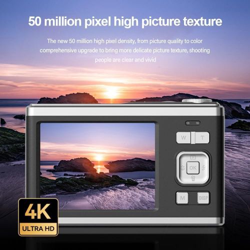 product_image_name-Generic-4K HD Optical Dual Lens Digital Camera 50MP Dual Screen Selfie Camera-4