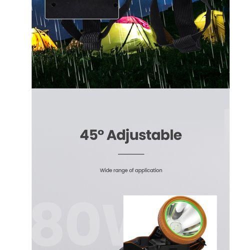 product_image_name-Generic-High Power LED Rechargeable Headlamp For Hike,Fishing- Black-3