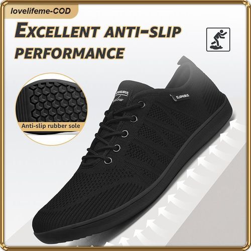 product_image_name-ASHION-Men’s Black Mesh Sneakers: Lightweight, Breathable Casual Shoes for Daily Wear-5